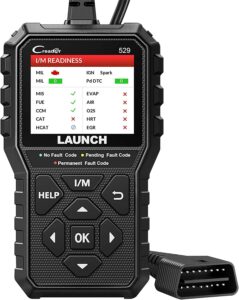 2024 elite launch obd2 scanner cr529 code reader check engine light for all obdii car after 1996 full obd2 functions mode 8, i/m readiness dtc lookup lifetime free update scan tool [upgrade version]