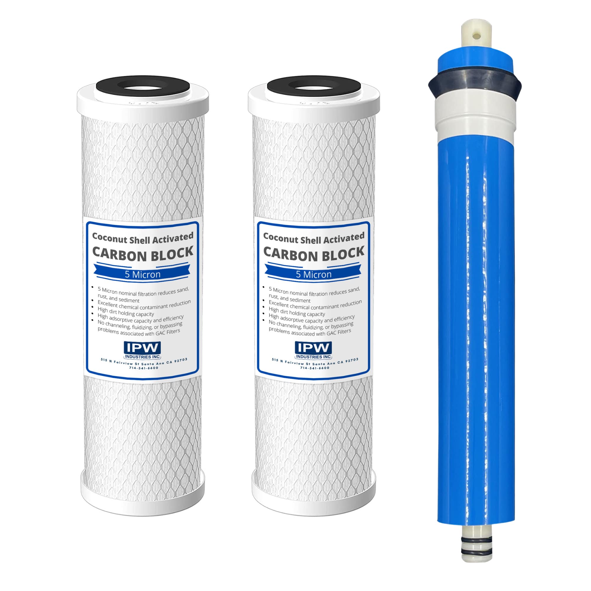 Compatible for GE FX12P FX12M Compatible Filter Combo Set for GXRM10RBL RO System by IPW Industries Inc