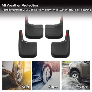 Tecoom Mud Flaps Splash Guards Compatible with Ford F150 2015-2020 F150 Accessories Front and Rear Mud Flaps 4psc Set (Without Wheel Lip Molding)