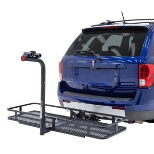 Elevate Outdoor Steel Basket Cargo Carrier with 2- or 4-Bike Rack (2 Bike)