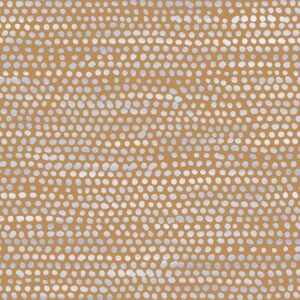 tempaper toasted turmeric moire dots removable peel and stick wallpaper, 20.5 in x 16.5 ft, made in the usa