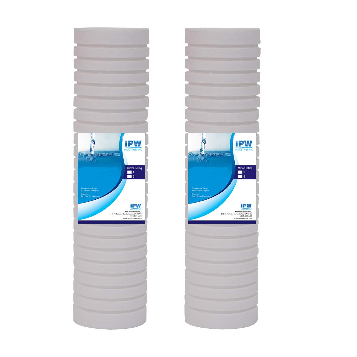 Compatible for Whirlpool Standard Capacity Whole House Filtration Replacement Filter (2 Pack) Whkf-gd05 by IPW Industries Inc.