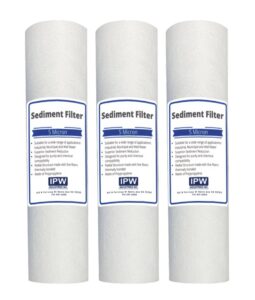 compatible with ge gxwh04f gxwh20f gxwh20s gxrm10 gx1s01r compatible filters, 5 micron water filter cartridges, 3 pack, gxwh04f, gxwh20f, gxwh20s by ipw industries inc.