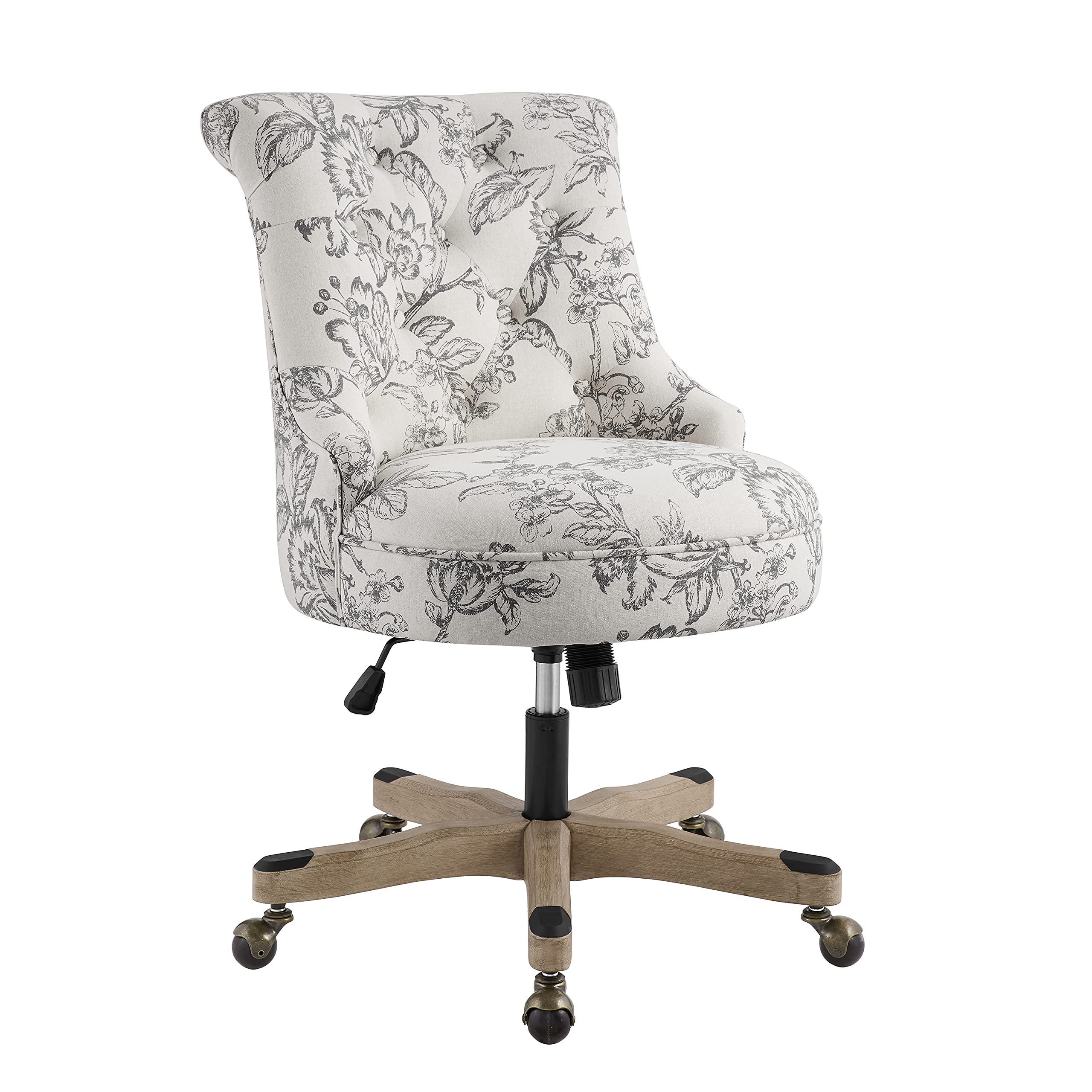 Linon Home Décor Leslie Floral Office Chair