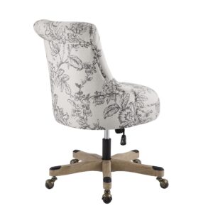 Linon Home Décor Leslie Floral Office Chair