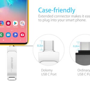 USB C Flash Drive, Dolomy 128GB USB 3.1 to USB C Drive, 2 in 1 OTG Metal USB C Thumb Drive for Type C Smartphones, Tablets, PC, USB C Devices