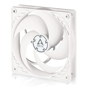 arctic p12 pwm pst - 120 mm case fan with pwm sharing technology (pst), pressure-optimised, quiet motor, computer, fan speed: 200-1800 rpm - white