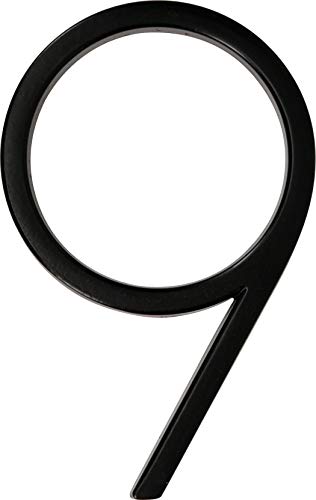 Distinctions 844719 Black Upgraded 5" Floating House Number 9