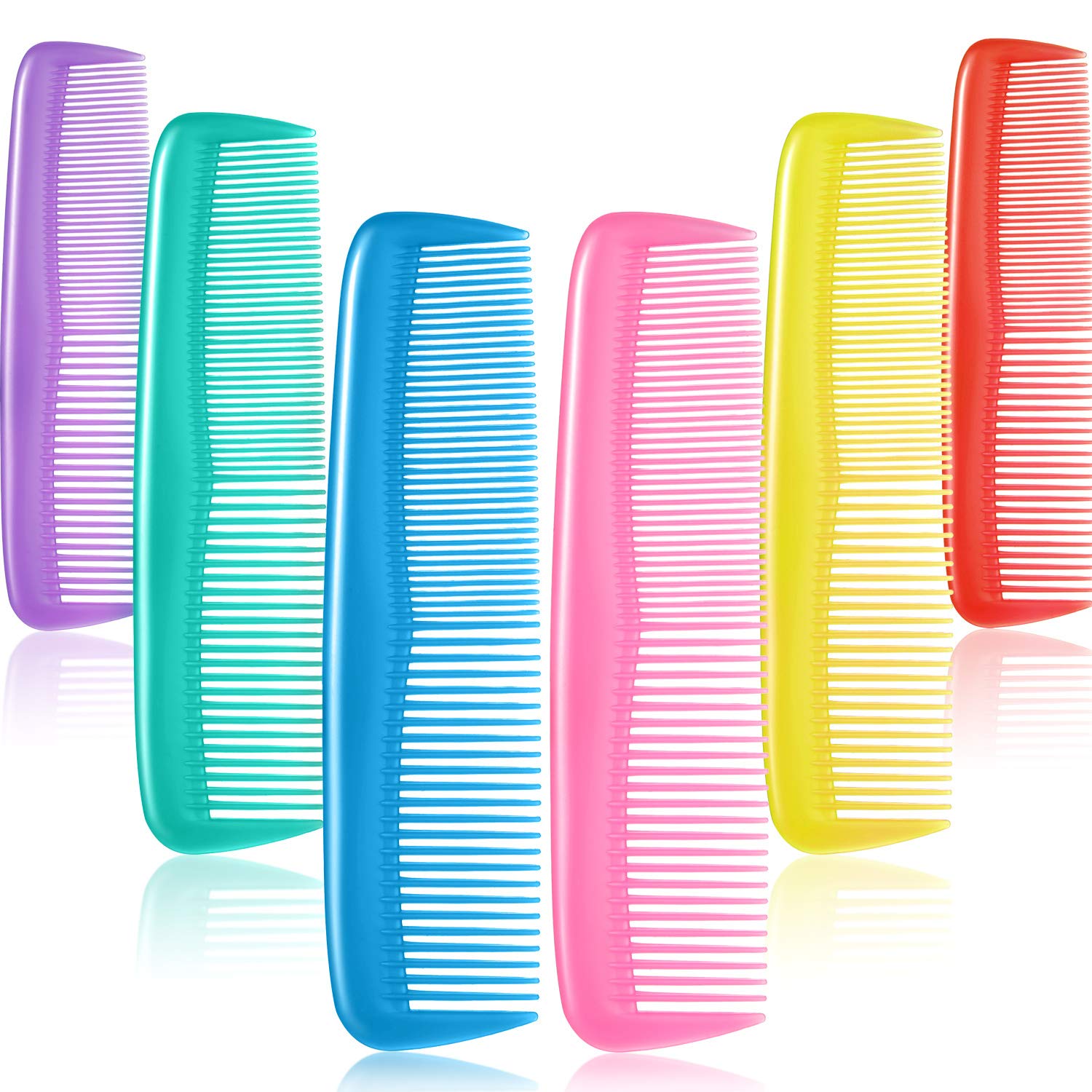 48 Pieces Colorful hair combs Set, for Women and Men, Colorful Coarse, Fine Dressing Comb (48 Pieces)