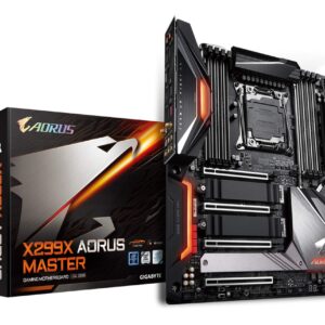 GIGABYTE X299X AORUS Master (Intel/X299/E-ATX/12 Phase Digital VRM/Triple Fins-Array Heatsink/ESS Sabre DAC/WiFi 6/10G LAN/5G LAN/Motherboard)