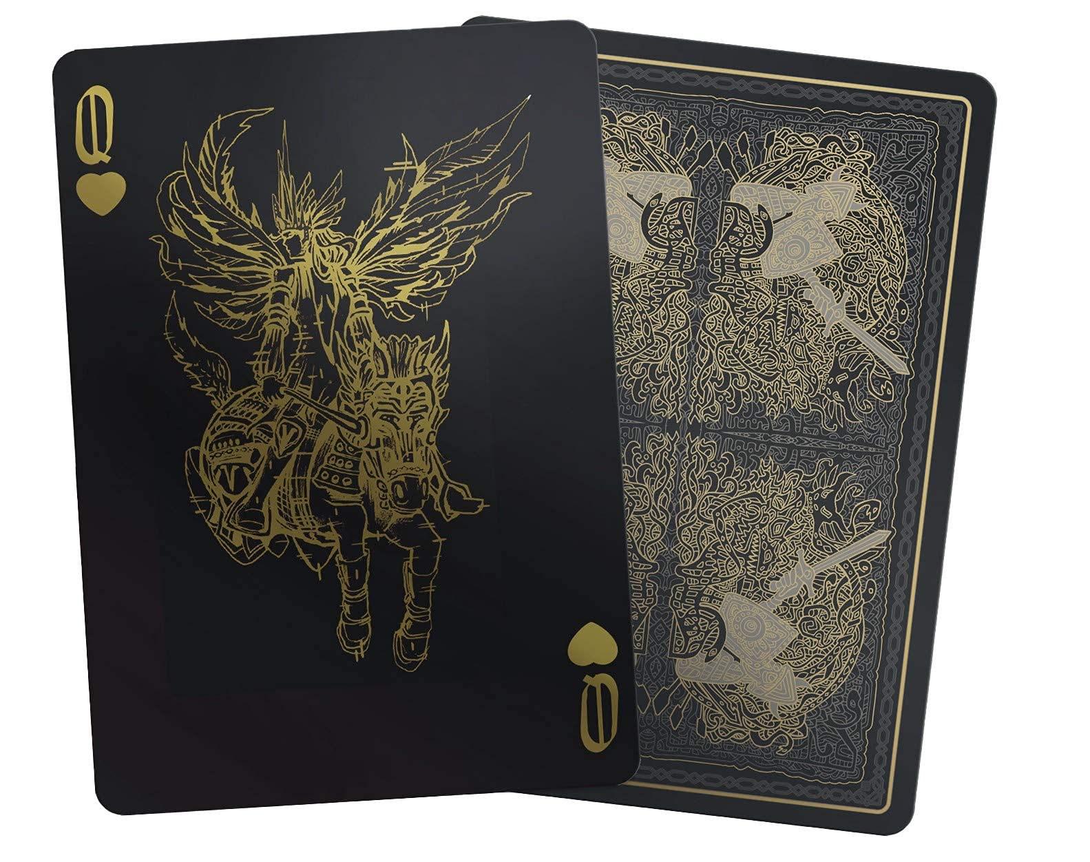 Valkyrie Playing Cards by Gent Supply - Gold, Silver & Black Edition