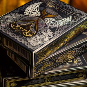 Valkyrie Playing Cards by Gent Supply - Gold, Silver & Black Edition