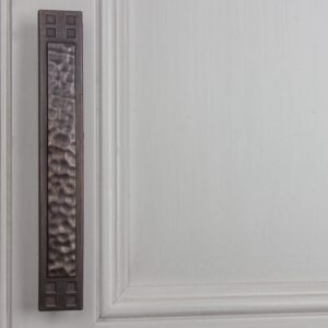 GlideRite Hardware 3-3/4-inch CC Oil Rubbed Bronze Hammered Mission Cabinet Pulls (Pack of 10)