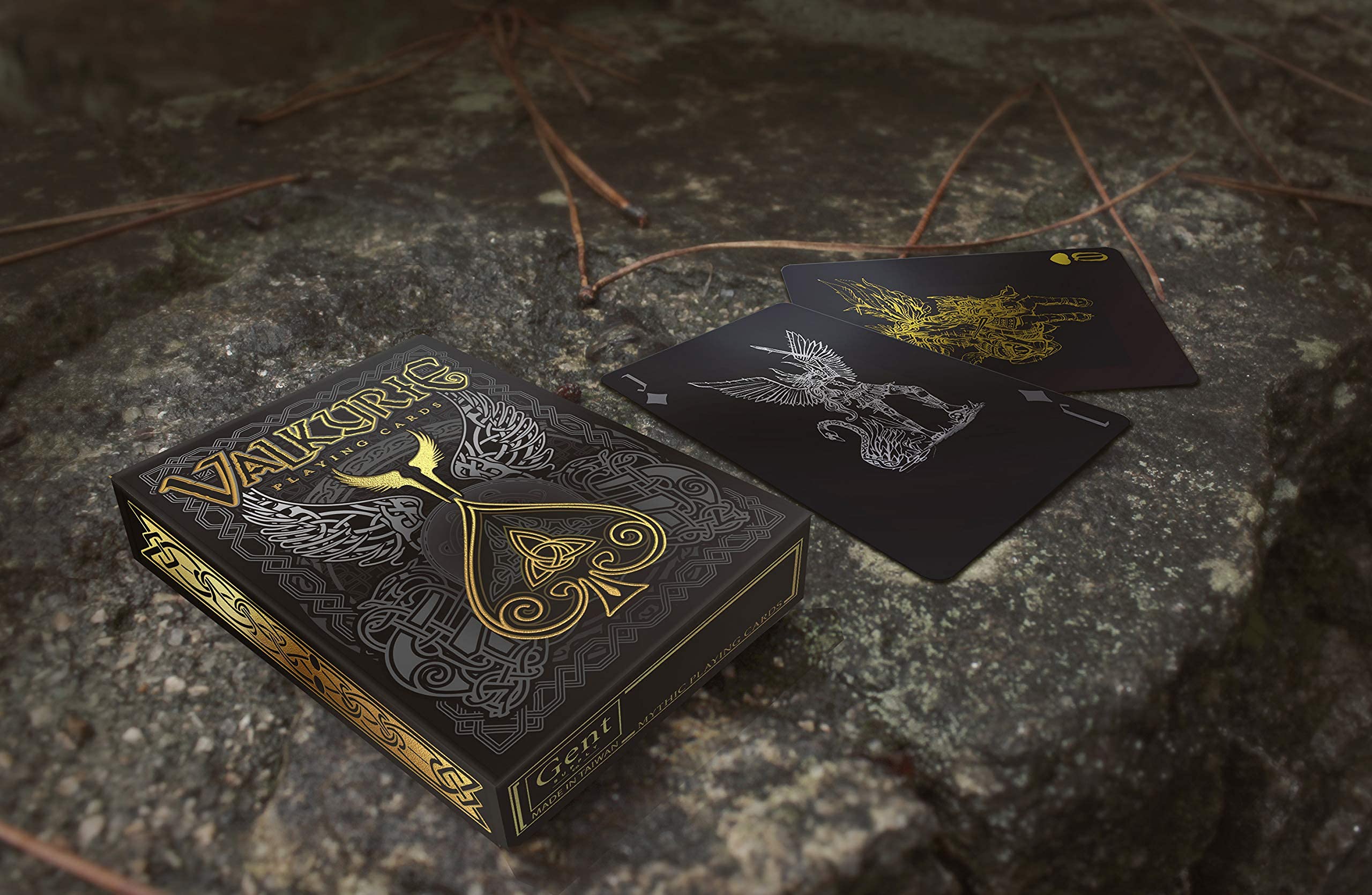 Valkyrie Playing Cards by Gent Supply - Gold, Silver & Black Edition