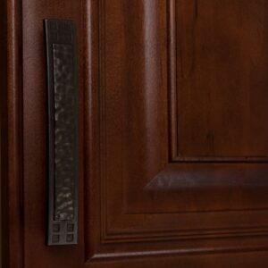 GlideRite Hardware 3-3/4-inch CC Oil Rubbed Bronze Hammered Mission Cabinet Pulls (Pack of 10)