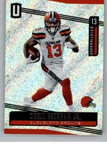 2019 panini unparalleled football #47 odell beckham jr. cleveland browns official nfl football trading card in raw (nm or better) condition