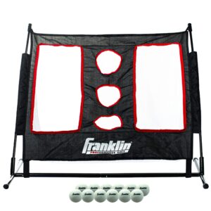 franklin sports - golf chipping target - training - golf - includes 12 training balls, black