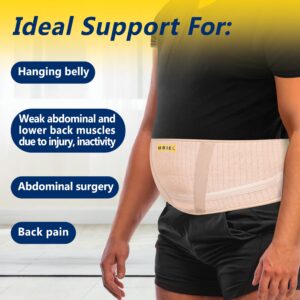 Uriel Abdominal Belt for Hanging Belly, Weak Abdominal and Lower Back Muscles (XXL)