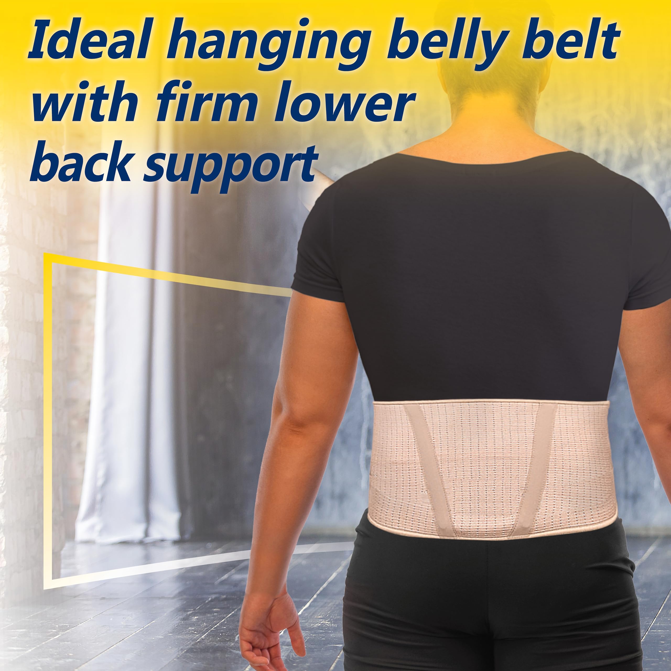 Uriel Abdominal Belt for Hanging Belly, Weak Abdominal and Lower Back Muscles (XXL)