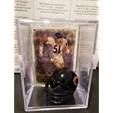 dick butkus chicago bears mini helmet card display case collectible lb hof auto shadowbox autograph