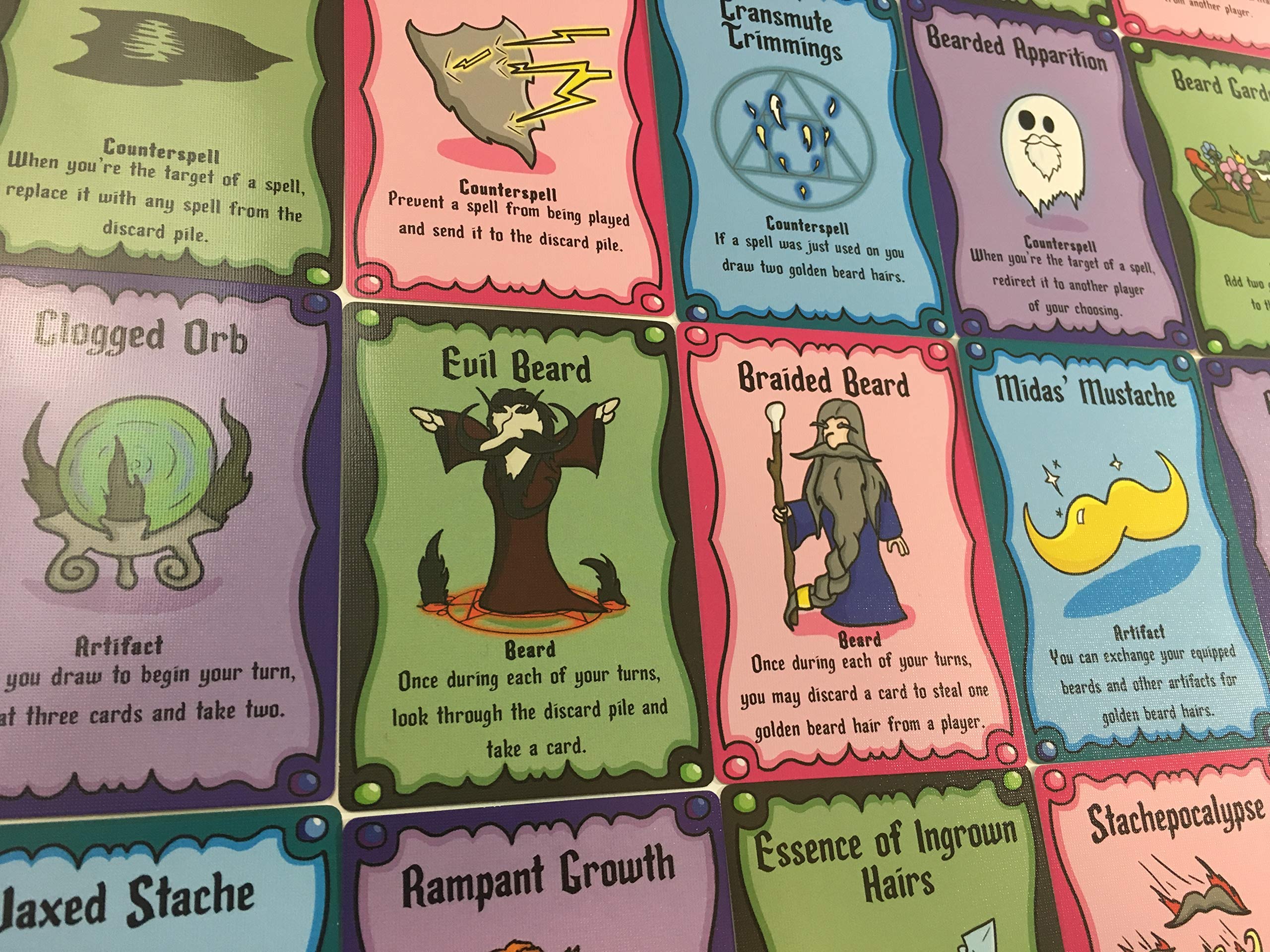 Beard Wizards Card Game for 2-5 Players by The Dusty Top Hat