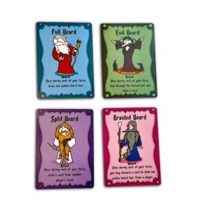 Beard Wizards Card Game for 2-5 Players by The Dusty Top Hat