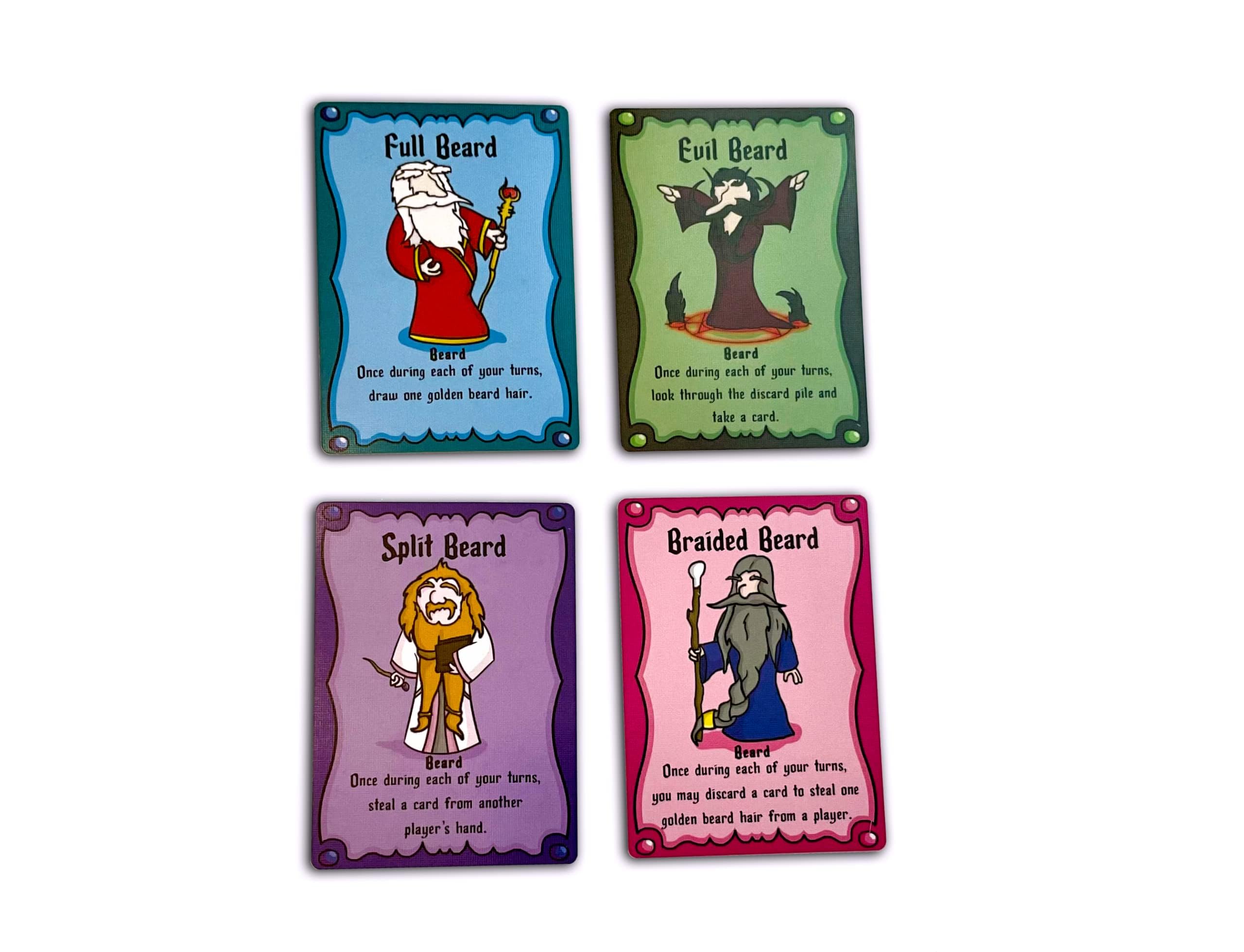 Beard Wizards Card Game for 2-5 Players by The Dusty Top Hat