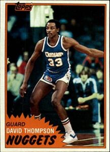 1981-82 topps #12 david thompson nba basketball trading card