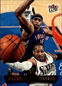 2001-02 ultra #2 allen iverson nba basketball trading card