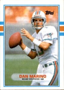 1989 topps #293 dan marino nfl football trading card