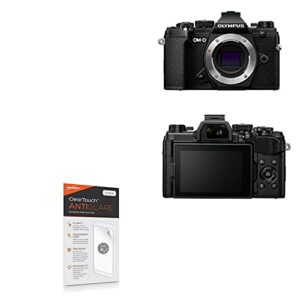 boxwave screen protector compatible with olympus om-d e-m5 mark iii - cleartouch anti-glare (2-pack), anti-fingerprint matte film skin for olympus om-d e-m5 mark iii