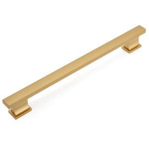 cosmas 5 pack 702-192gc gold champagne contemporary cabinet hardware handle pull - 7-1/2" inch (192mm) hole centers