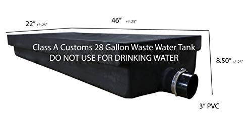 Class A Customs 28 Gallon RV Waste Black Water Holding Tank WT-2800