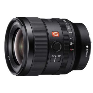 Sony E-Mount FE 24mm F1.4 GM Full Frame Wide-Angle Prime Lens (SEL24F14GM), Black (Renewed)