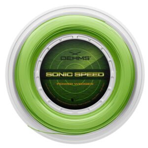 oehms sonic speed power wedges | 200m (660ft) reel | grooved co-poly tennis racket string | Ø 1.15mm (18)