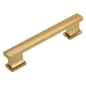 cosmas 10 pack 702-3.5gc gold champagne contemporary cabinet hardware handle pull - 3-1/2" inch (89mm) hole centers