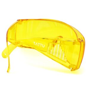 TATTU G1 Fit-Over UV Protection Glasses, Anti-Glare, Anti-Eye Strain, Night Vision Enhancement for Driving at night, Yellow