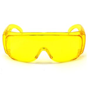 TATTU G1 Fit-Over UV Protection Glasses, Anti-Glare, Anti-Eye Strain, Night Vision Enhancement for Driving at night, Yellow