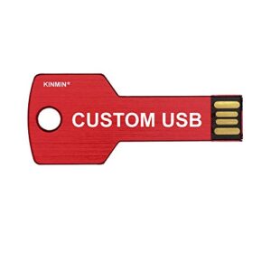 lot 50 1gb custom usb flash drive 1g key shape thumb wholesale logo promo bulk pack