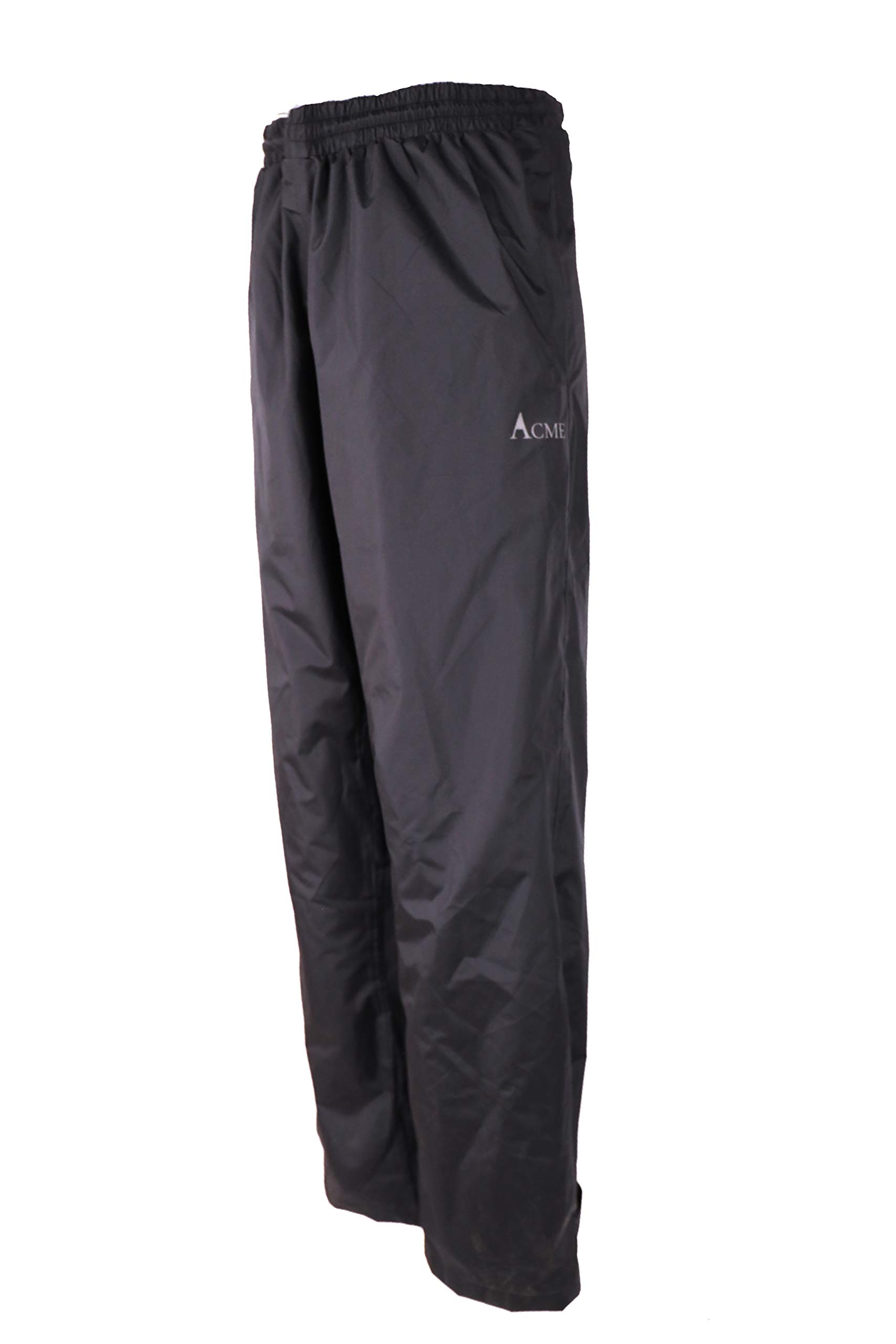 Acme Projects Rain Pants, 100% Waterproof, Breathable, Taped Seam, 10000mm/3000gm for Hiking Golfing Fishing (Men's, XX-Large, Black)