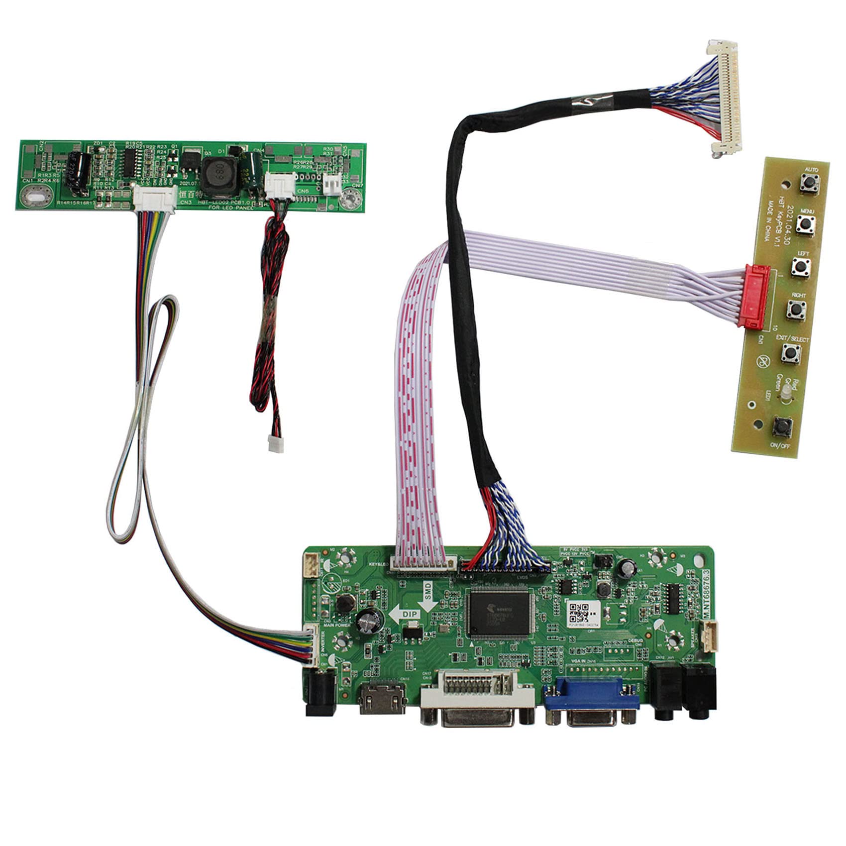 VSDISPLAY HD-MI DVI VGA Audio LCD Controller Board Work for 17" 4:3 1280x960 DV170YGM-N10 DV170YGZ-N10 LVDS LCD Screen