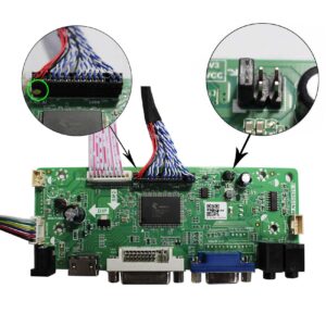 VSDISPLAY HD-MI DVI VGA Audio LCD Controller Board Work for 17" 4:3 1280x960 DV170YGM-N10 DV170YGZ-N10 LVDS LCD Screen