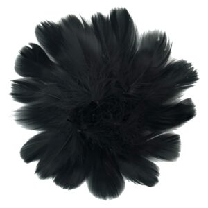 haimay 450 pieces black feathers for craft wedding home party decorations, 3-5 inches black craft feathers
