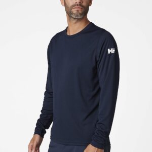 Helly-Hansen Mens HH Tech Crew Long Sleeve Shirt, 597 Navy, Medium