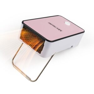 personal space heater ucan portable mini electric space air warmer for room office desktop pink