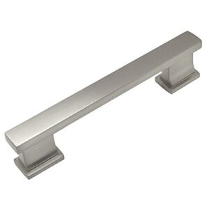 cosmas 10 pack 702-3.5sn satin nickel contemporary cabinet hardware handle pull - 3-1/2" inch (89mm) hole centers