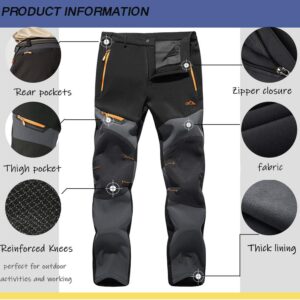 TACVASEN Men's Hiking Pants Waterproof Pants Ski Pants Snow Pants Snowboard Pants Cargo Pants Windproof Pants