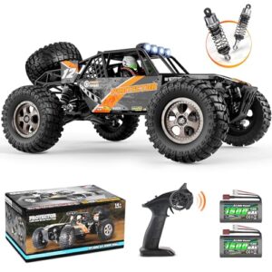 haiboxing remote control car,1:12 scale 4x4 rc cars protector 38+ km/h speed, 2.4g all-terrain off-road truck toy gifts for boys and adults included two rechargeable batteries provide 40+ min playtime