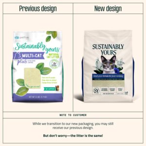 Sustainably Yours Natural Cat Litter, Multi-Cat Plus, 13 lbs