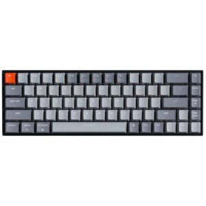 keychron k6 bluetooth 5.1 wireless mechanical keyboard with gateron g pro brown switch/led backlit/rechargeable battery, 68 keys compact keyboard compatible with mac windows